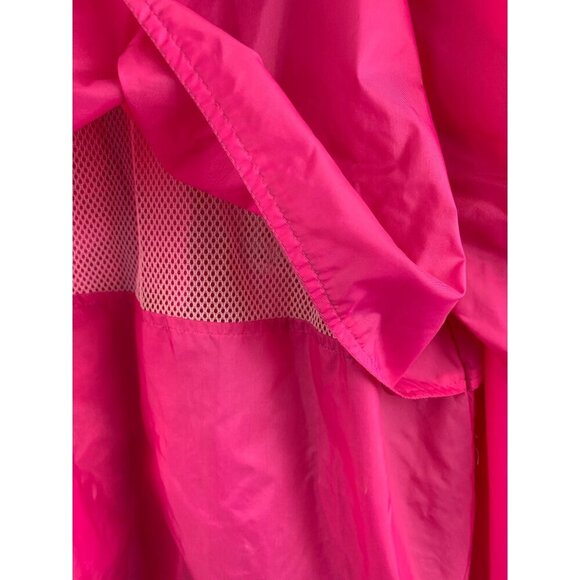 Vintage Raingear Pink Windbreaker Jacket Nylon Drawstring Waist Ventilated Size - Picture 4 of 6